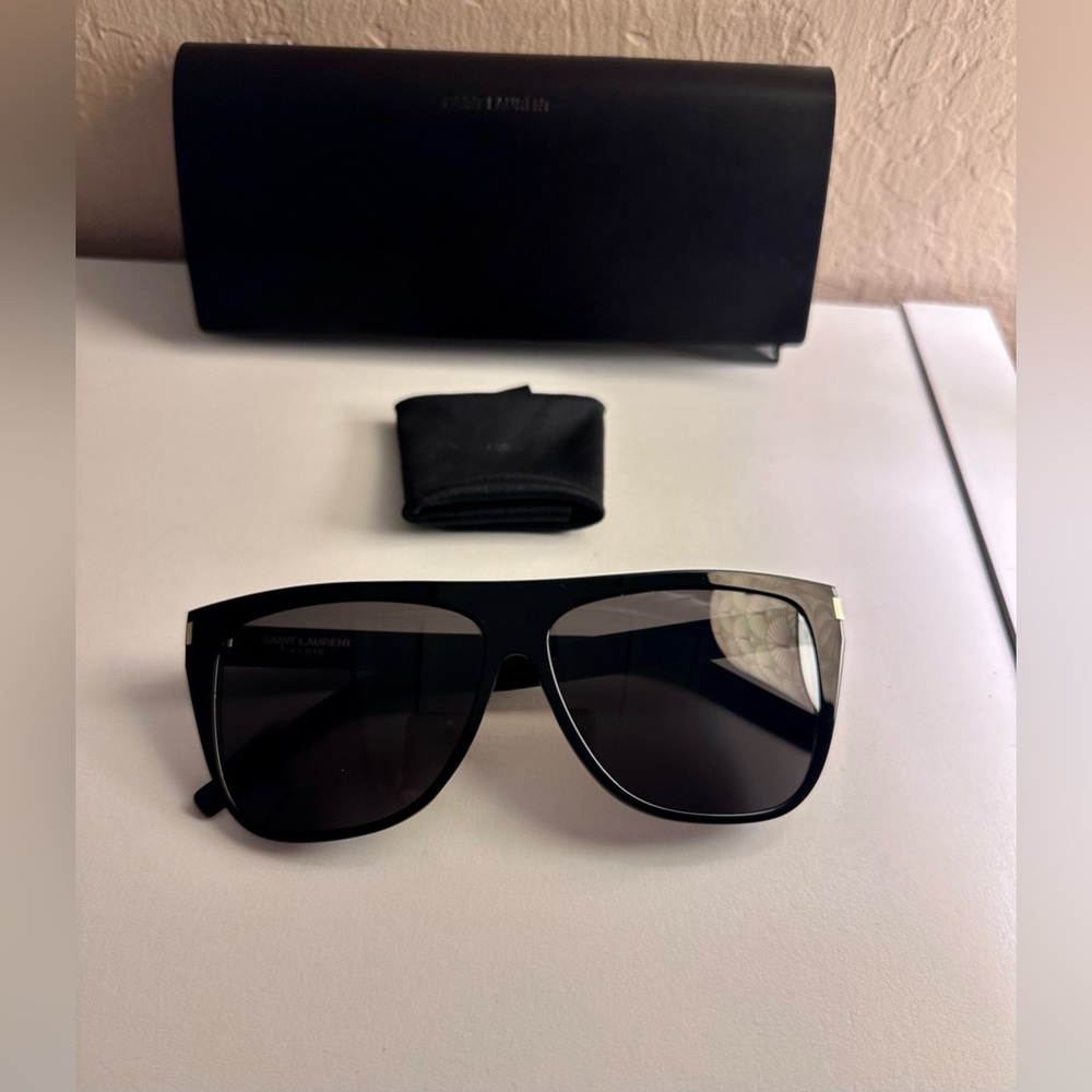 Black Saint Laurent Sunglasses - Picture 3 of 5